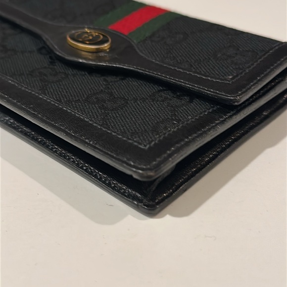 Vintage Gucci Parfums Large Sherry Line Wallet/Mini Clutch - Picture 7 of 13
